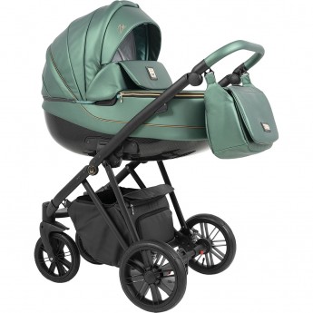 Коляска 2в1 CAMARELO ZEO изумрудный экокожа Коляска 2в1 CAMARELO ZEO изумрудный экокожа
